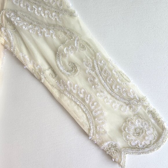 Pisarro Nights Beaded Cocktail/ Wedding/Holiday  Dress Size 6 - Picture 7 of 15